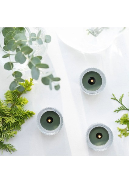 Jämtskogen Kokulu Tealight Mum, Koyu Yeşil, 3.5 Saat, 30 Adet, Çam ve Yosunun Kokusu
