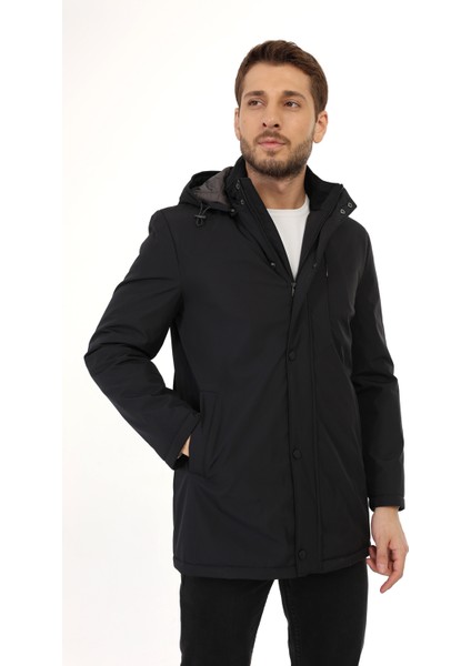 Regular Dizüstü Siyah ( Çıkarılabilir Kapüşonlu ) Kaban fiyatları