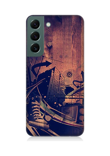 Samsung Galaxy S22 Uyumlu Karanlık Tiyatro Desenli Silikon Kılıf