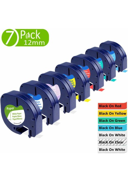 Uyumlu Dymo Letratag Dolgu Kağıdı Plastik Etiket Bantı (Yurt Dışından)