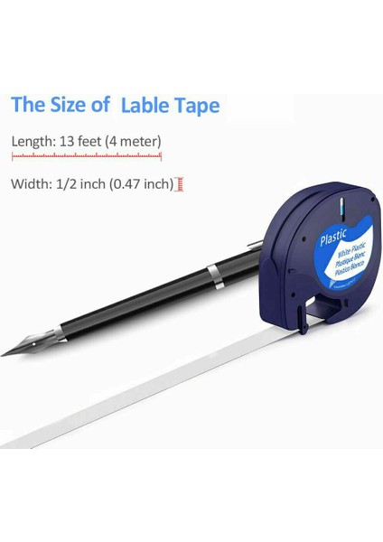 Uyumlu Dymo Letratag Dolgu Kağıdı Plastik Etiket Bantı (Yurt Dışından) modelleri