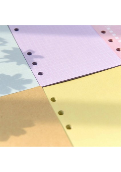 Kafes (Mor)-A6 A5A6 Planlayıcı Günlük Kağıt Içi Yenileme Defter Organizatör Boş Çizgili Karelendirme (Yurt Dışından) modelleri