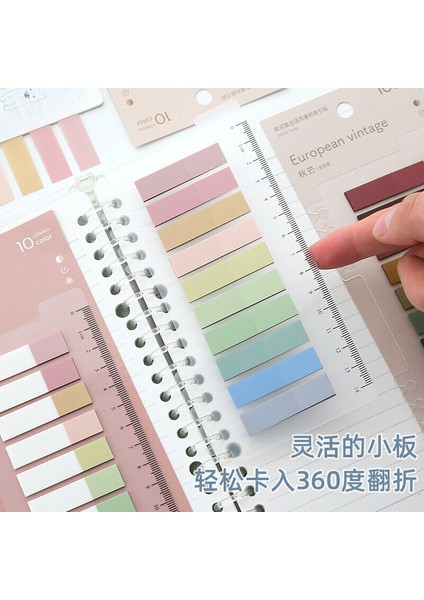 Çiçek Vintage Renkli Yapışkan Notlar Temel Ayraç Memo Pad Sticker Sekmeli Indeks Bayrağı (Yurt Dışından) modelleri