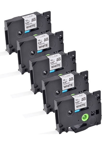 Brother P-Touch PT-D400 D600 Tz TZE-231 Siyah Üzeri Beyaz Etiket Şeridi 5pk (Yurt Dışından)