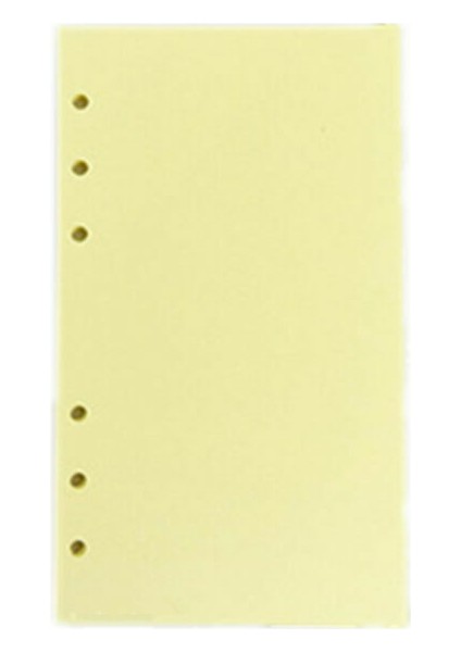 Boş (Sarı)-A5 A5A6 Planlayıcı Günlük Kağıt Içi Yenileme Defter Organizatör Boş Çizgili Karelendirme (Yurt Dışından)