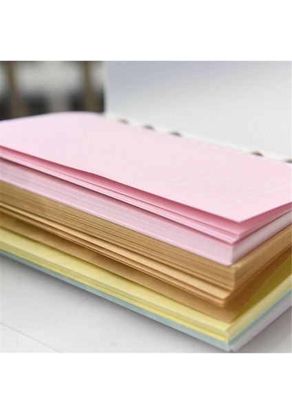 Boş (Sarı)-A5 A5A6 Planlayıcı Günlük Kağıt Içi Yenileme Defter Organizatör Boş Çizgili Karelendirme (Yurt Dışından)