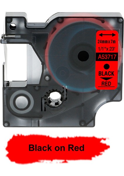53714 Beyaz Stil Üzerine Mavi 24MM Dymo D1 Etiket Şeridi Label Manager Siyah Beyaz Uyumlu (Yurt Dışından)