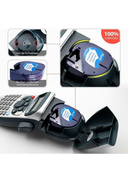 7pk Dymo Letra Tag Yedek Plastik Etiket Şeridi (Yurt Dışından) fiyatları