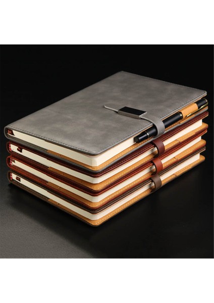 A5 Pu Deri Vintage Günlük Defter Çizgili Kağıt Takvim Kilidi ile (Yurt Dışından)