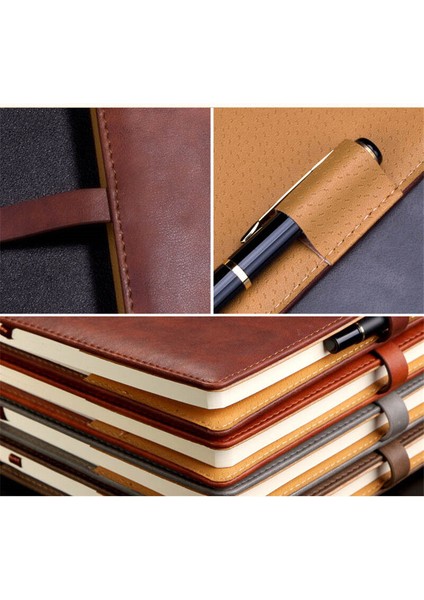 A5 Pu Deri Vintage Günlük Defter Çizgili Kağıt Takvim Kilidi ile (Yurt Dışından)