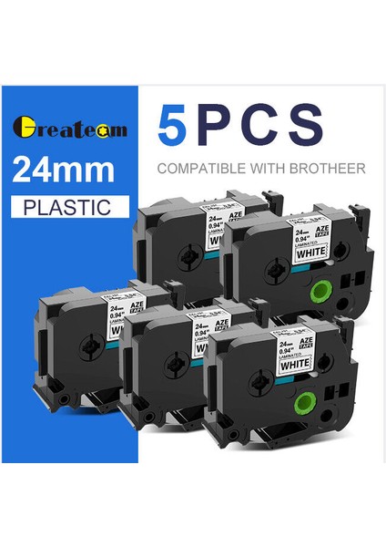 Brother P-Touch P - Için Siyah Beyaz Tz 251 TZE251 Etiket Şeridi (Yurt Dışından)