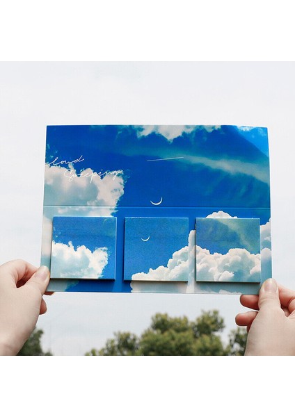 Ay Gecesi Ay Bulut Çiçek Yapışkan Notlar Seti Memo Pad Defter Sticker Ajanda Kırtasiye (Yurt Dışından) modelleri