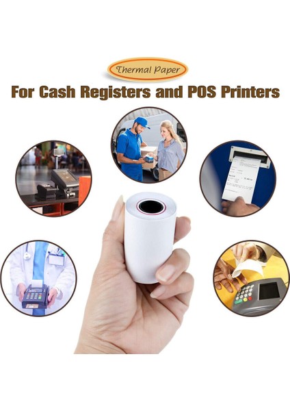 50 Rulo x 50' Nakit Kayıt Kredi Kartı Termal Kağıtlar Pos Fiş Boş (Yurt Dışından) fiyatları