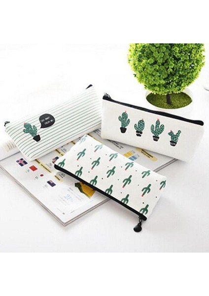 Bir Kaktüs Okul Kırtasiye Çantası Kozmetik Organizatörü Pratik Kadın Kız Makyaj Çantası Lp (Yurt Dışından) fiyatları