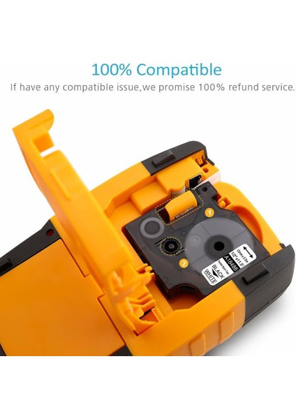 3 Adet Tarzı 18488 12 mm Beyaz Dymo Rhino Endüstriyel Esnek Naylon Etiket Şeridi mm ile Uyumlu (Yurt Dışından) modelleri