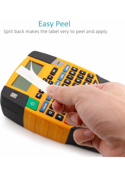 3 Adet Tarzı 18488 12 mm Beyaz Dymo Rhino Endüstriyel Esnek Naylon Etiket Şeridi mm ile Uyumlu (Yurt Dışından) fırsatları