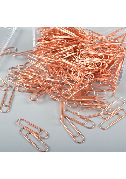 Gül Altın Kağıt Klipsleri Metal Kitap Işaretleyicileri Kırtasiye Ofis Malzemeleri (Yurt Dışından)