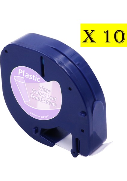 Temizlemek DYMO10 Pk Etiket Şeridi Uyumlu Letratag Dolum LT-100H (Yurt Dışından)