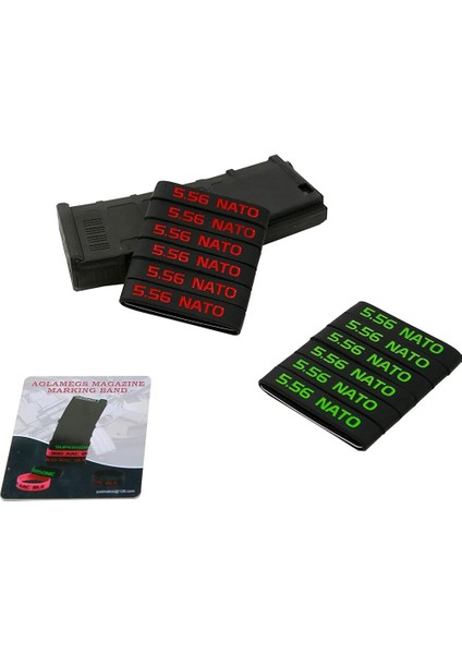 Yeşil-Kırmızı 12'li Paket Aolamegs Nato Dergi Kapak Lastik Bantları - Magazin Kimlik Etiketleri - Açık Mavi (Yurt Dışından) fırsatları