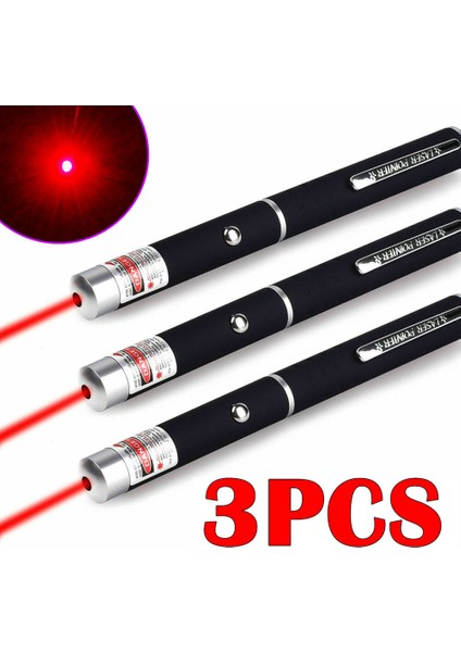 3 Adet 1mw 650NM 900 Mil Kırmızı Lazer Işaretçi Tek Nokta Kırmızı Işık Evcil Hayvan Oyuncakları Için (Yurt Dışından)