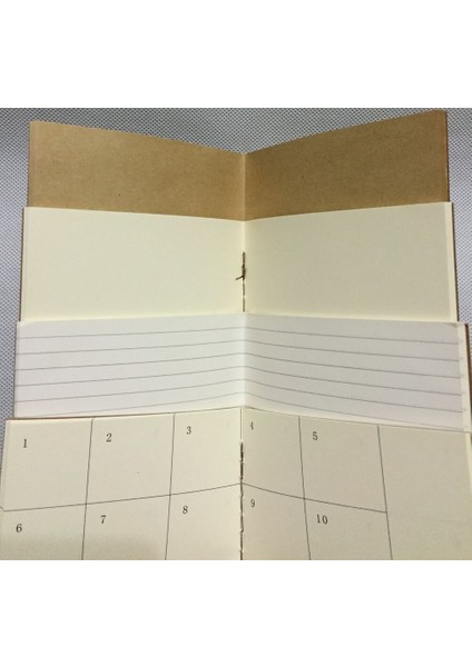 Midori Traveler's Journal Günlük Defteri Için 9x5 1 Boş Kağıt Yedek Sayfası (Yurt Dışından)