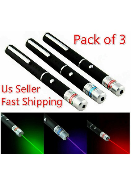3 Paket Güçlü 900 Mil Çeşitli Lazer Kalem Görünür Işın Işık Lazer Evcil Hayvanlar Için (Yurt Dışından)