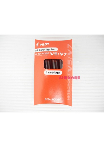 Pilot V5 V7 Hi-Tecpoint Mürekkep Kartuşlu Kalem Uçları Için Kırmızı 15 Yedek (Yurt Dışından)