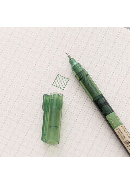 Avokado Yeşili Retro Renkli Rulo Uçlu Jel Mürekkepli Kalem Quicy Kuru Fineliner Günlük Çizim Sınav Kalemleri (Yurt Dışından)