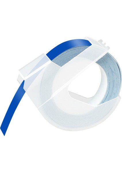 Dymo 3D Kabartma Etiket Şeridi Başlık Yapıcı Beyaz Mavi 9mm Için 5 Paket (Yurt Dışından) fiyatları