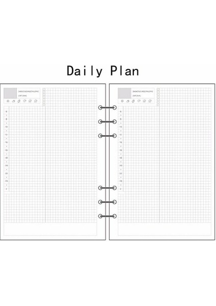 Günlük Plan Stili A5 A5A6A7 Planlayıcı Takvim Yedek Ajanda Doldurma Programı Organizatör Plaeet Kağıt Hediye (Yurt Dışından)