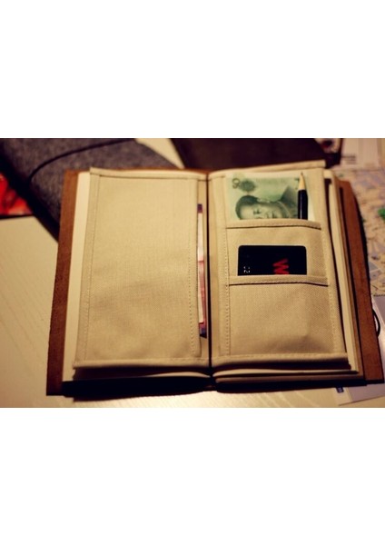 Seyahatçi Bağlı Defter Günlük Için 9x5 Bej Kumaş Iç Dolgu Cep Yenileme (Yurt Dışından) fiyatları