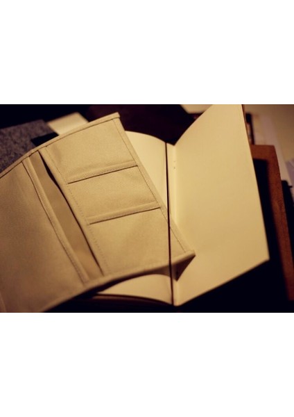 Seyahatçi Bağlı Defter Günlük Için 9x5 Bej Kumaş Iç Dolgu Cep Yenileme (Yurt Dışından) modelleri