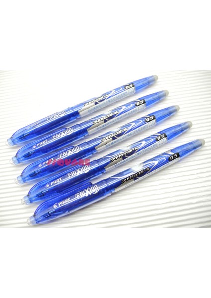 5 x Pilot Frixion Ekstra Ince Silinebilir Rollerball Jel Kalem Kapaklı, Mavi (Yurt Dışından)