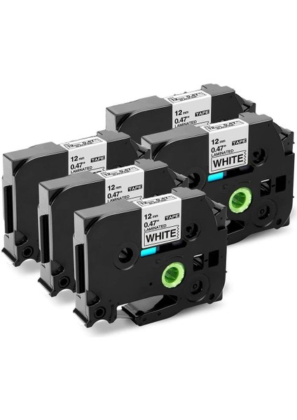 5 Paket Uyumlu Etiket Makinesi Bantı Brother P-Touch TZ-231 Tze Için (Yurt Dışından)