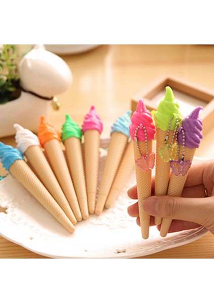 Yaratıcı Sevimli Dondurma Şekilli Siyah Mürekkepli Tükenmez Kalem Ofis Okul Hediye Yeni (Yurt Dışından) modelleri