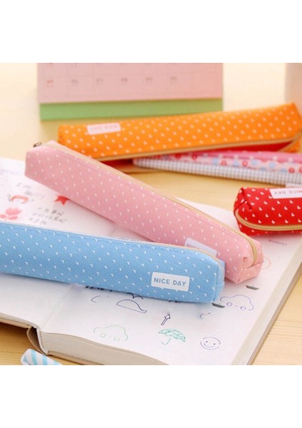 Portakal Sevimli Süper Ince Kalem Kutusu Sevimli Dalgalı Nokta Kalem Çantası Ofis Okul Malzemeleri Tr (Yurt Dışından) modelleri