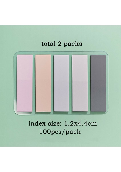 Stil 5 2 Paket Retro Renkli Yapışkan Notlar Memo Pad Bayrak Indeks Sekmeleri Yer Işareti Kırtasiye (Yurt Dışından)