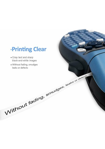 8 Adet Dymo Letratag Dolumları Plastik Etiket Şeridi Siyah Beyaz x 4m (Yurt Dışından) fiyatları