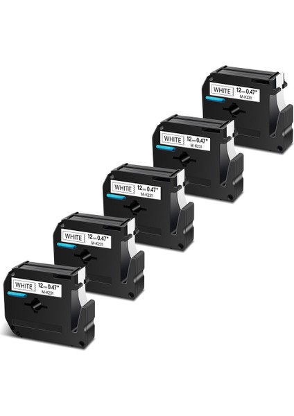 Brother P-Touch Pt Etiket M-K Siyah Beyaz Bant Için 5pk (Yurt Dışından)