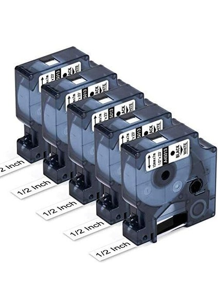 5 Adet Uyumlu Dymo D1 Etiket Bantları Labelmanager P Için (Yurt Dışından)