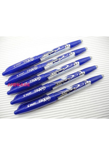 5 x Pilot Frixion Ince Silinebilir Rollerball Jel Kalem Kapaklı, Mavi (Yurt Dışından)