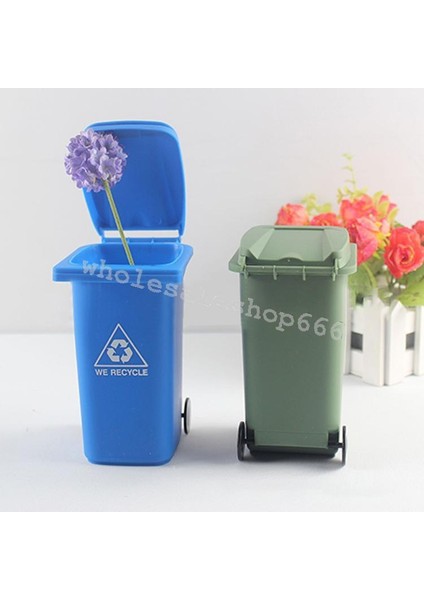 Mini Kenarlıklı Masa Çöp&geri Dönüşüm Kutusu Plastik Ofis Seti Christmas Hediyesi (Yurt Dışından)