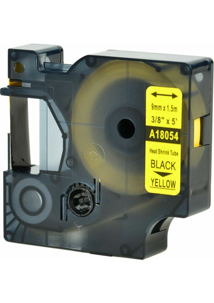 Sarı 9mm Stilinde Siyah 5pk Dymo Rhino Beyaz Sarı mm Isıyla Büzüşen Tüp (Yurt Dışından)
