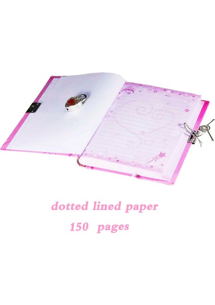 Kızlar Için Pembe Kelebek Temalı Kilitli Günlük & 2 Anahtar 7 Gizli Defter (Yurt Dışından) fiyatları