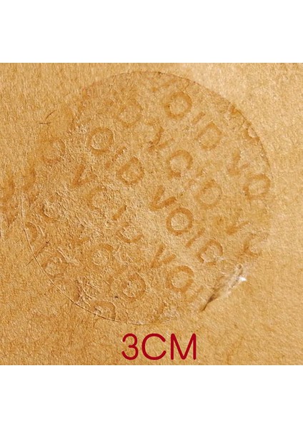 3cm 160X Şeffaf Sticker Baskı Garantisi Boşa Çıkarma Koruma Sticker Ofis Etiketi (Yurt Dışından)