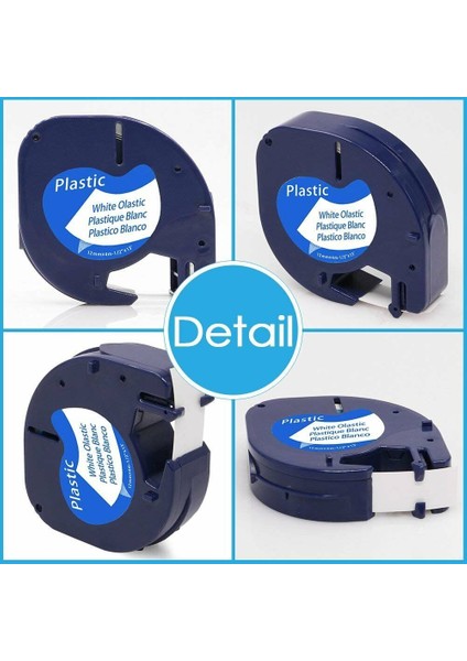 2 Paket Dymo Letratag Yedek Beyaz Plastik Etiket Bantı LT-100H Uyumlu (Yurt Dışından) fiyatları