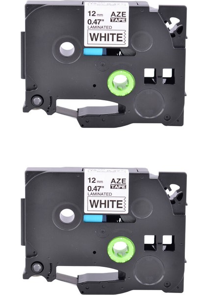 Brother 2 Paket Siyah Beyaz Tze TZ-231 Etiket Bandı ile Uyumlu (Yurt Dışından)