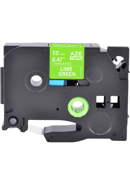 Brother Pt-D Için Beyaz Üzeri Limon Yeşili Etiket Bantı (Yurt Dışından)