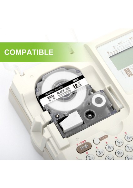 9 mm Tarzı Mavi Üzerine Beyaz Epson L L Etiket Bandı LC-4WBN mm ile Uyumlu SS12KW SS9KW (Yurt Dışından) fırsatları
