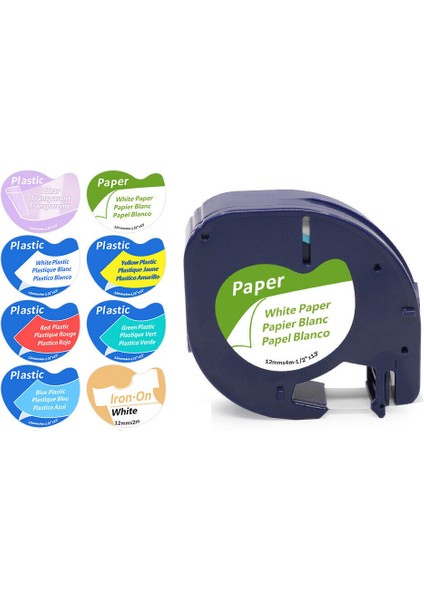 Kırmızı 91333 Üzerine Siyah Dymo Letratag Lazer Beyaz Sarı Etiket Şerit Dolumları (Yurt Dışından) fiyatları